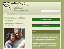Tablet Screenshot of marriagefundamentals.com